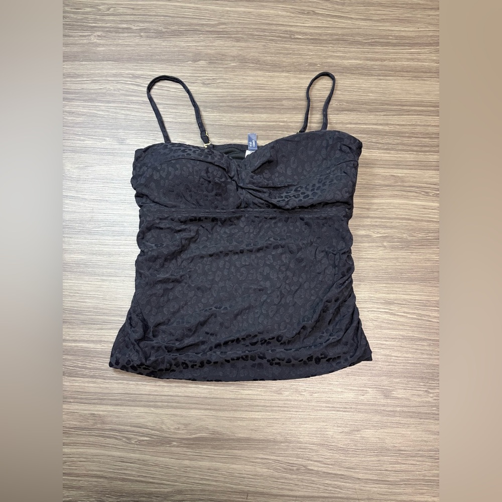 Crown & Ivy Black Tankini Size Large - Picture 3 of 7